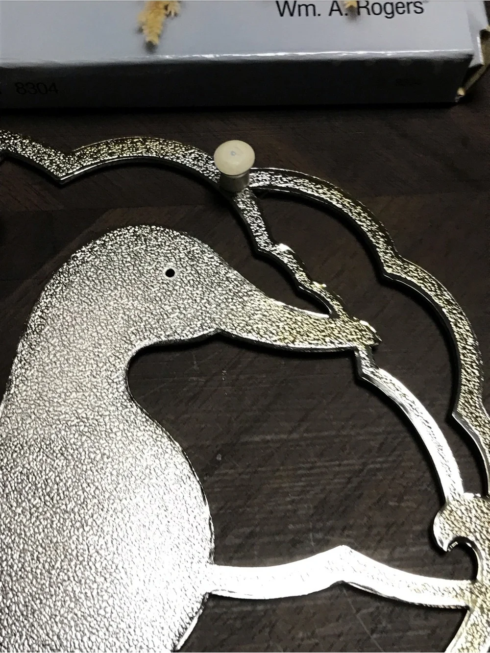 Vintage Silverplate p Duck Trivet